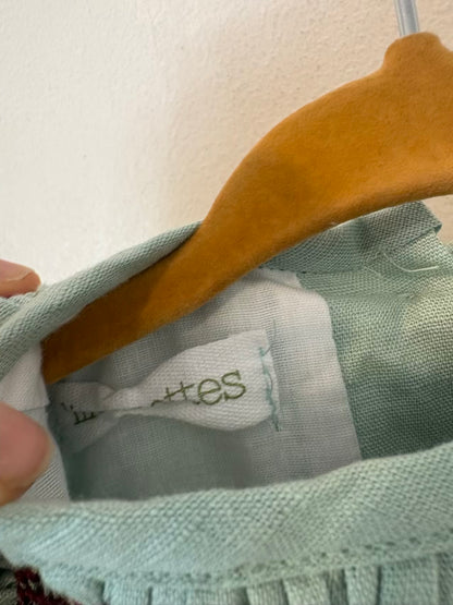LIMONETTES. Ranita verde agua cuello engomado. T 12 meses
