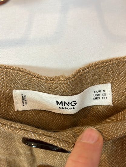 MANGO. Camel heather shorts. TS