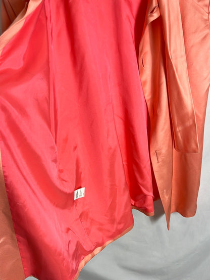 INÉS MARTIN ALCALDE. Salmon satin back top. TS