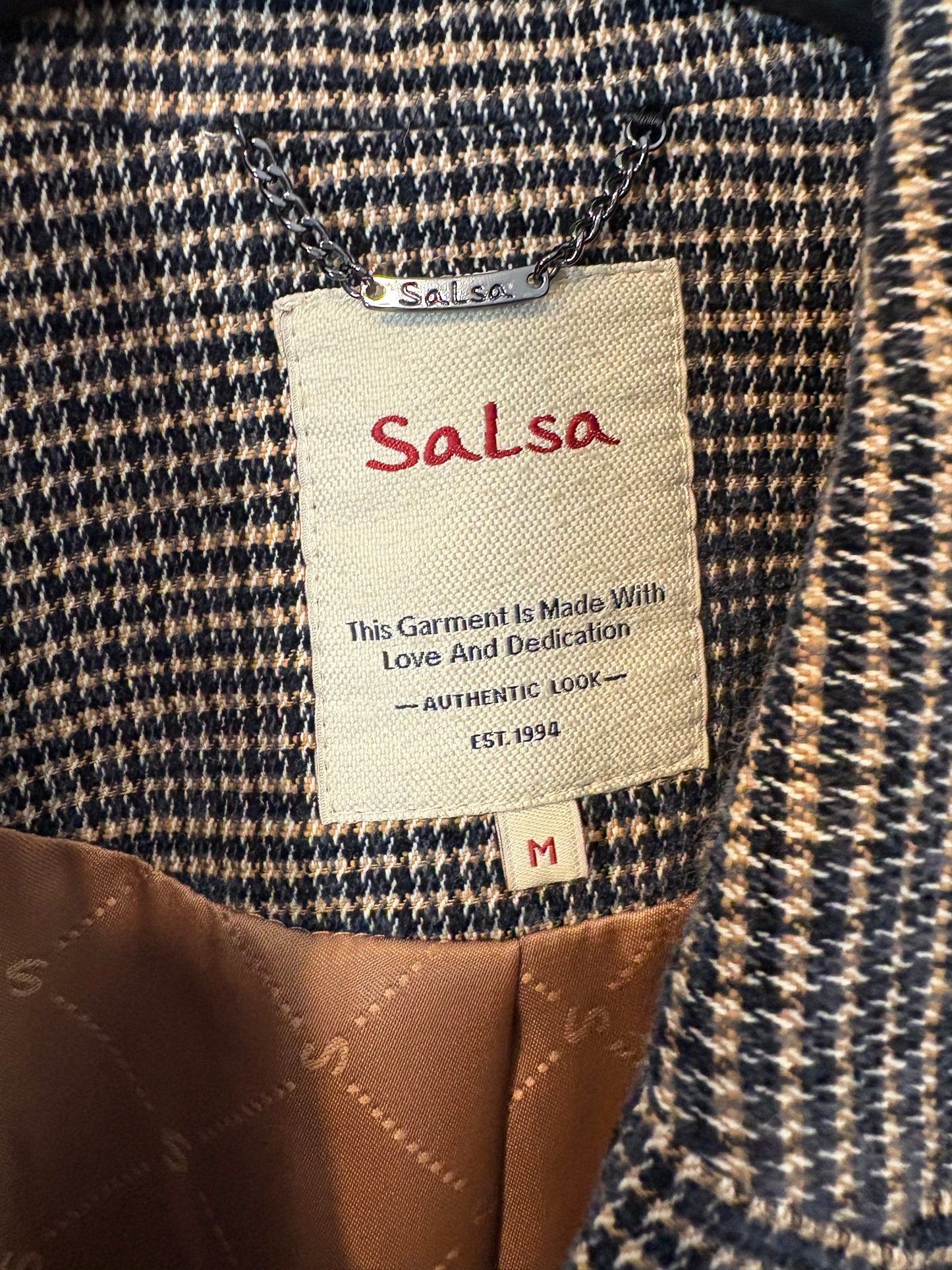 SALSA. Blazer cruzada jaspeada