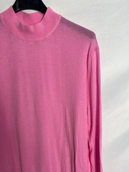 BIMBA Y LOLA. Pink fine turtleneck sweater. TL