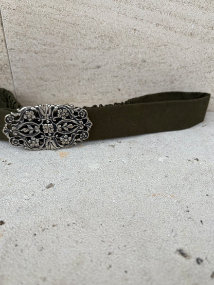 OTHER. Fabric belt with clasp closure. Size 34