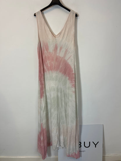 OTRAS. Vestido largo fluido tie dye. T M/L