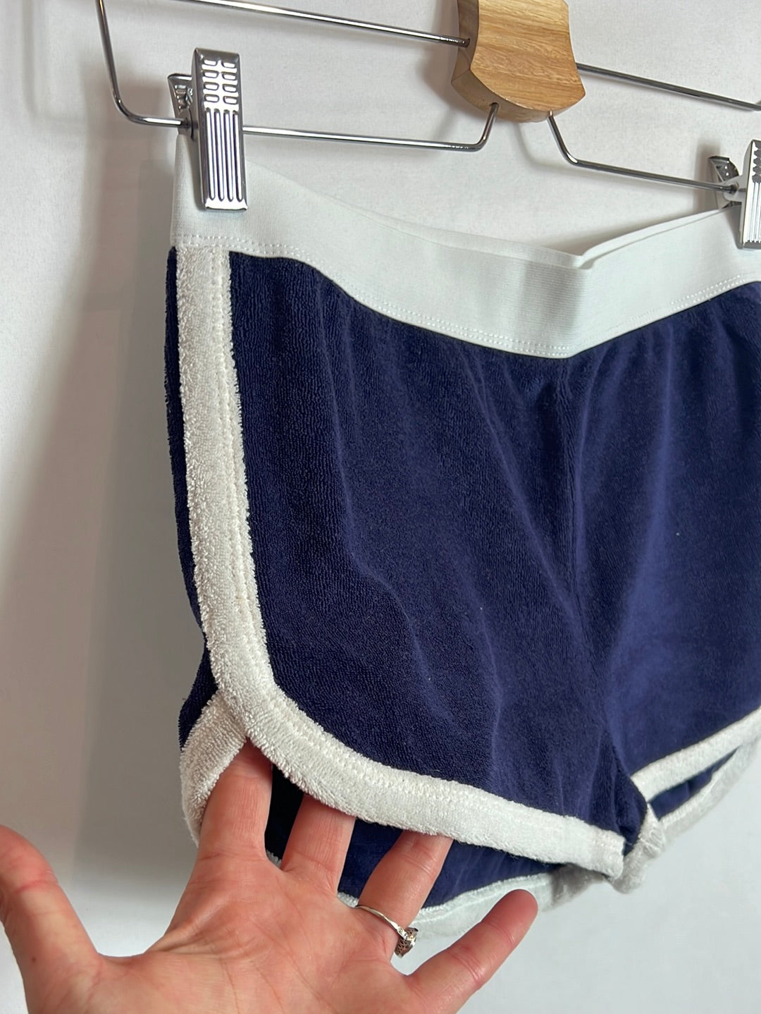 ZARA. Two-tone textured shorts. TM