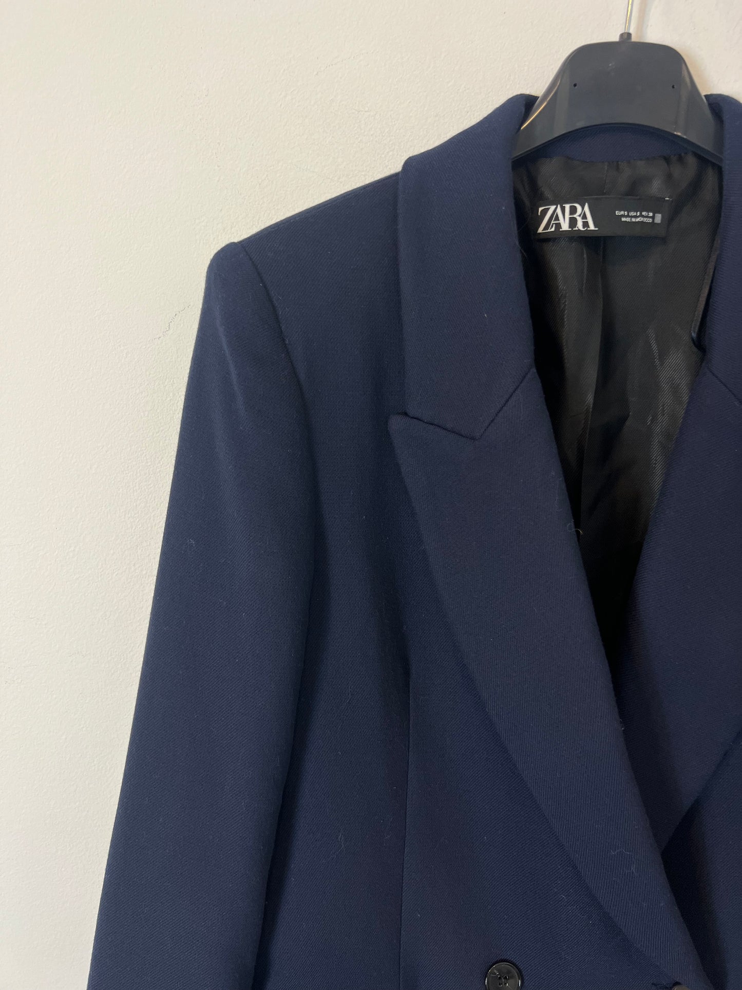 ZARA. Total look blazer y pantalón azul marino. T S