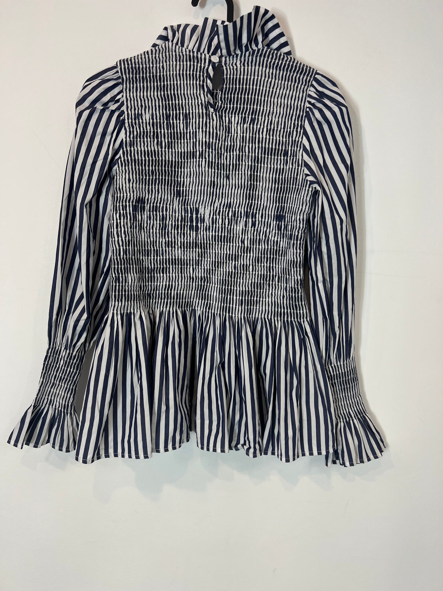 MARIA DE LA ORDEN. Honeycomb striped blouse. TS