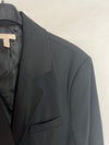 H&M. Vestido negro estilo blazer. T S