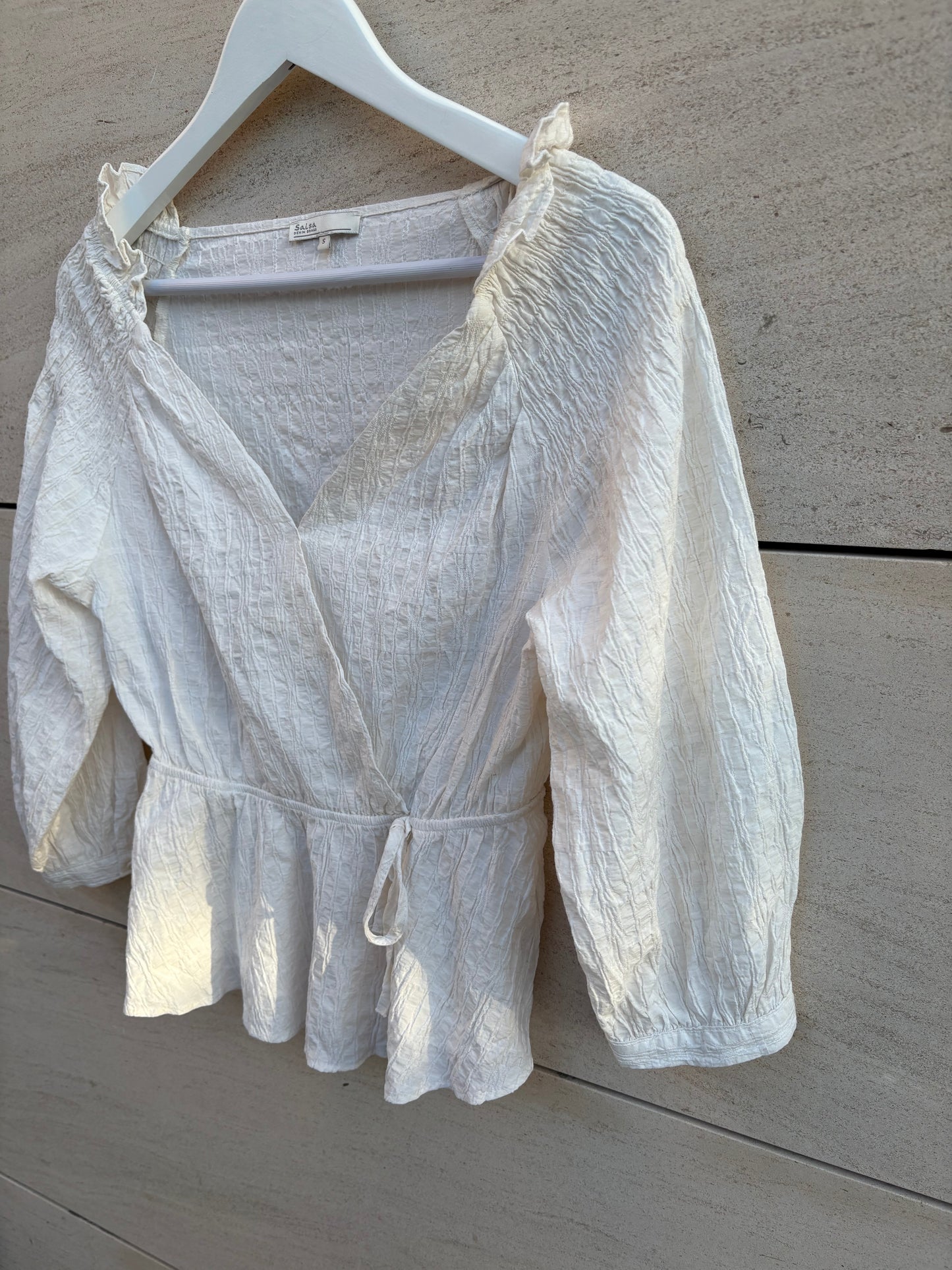 SALSA. Blusa textura cruzada