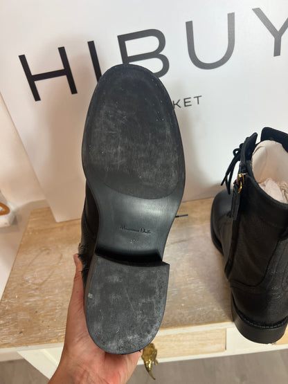 MASSIMO DUTTI. Botines negro cordones. T 37