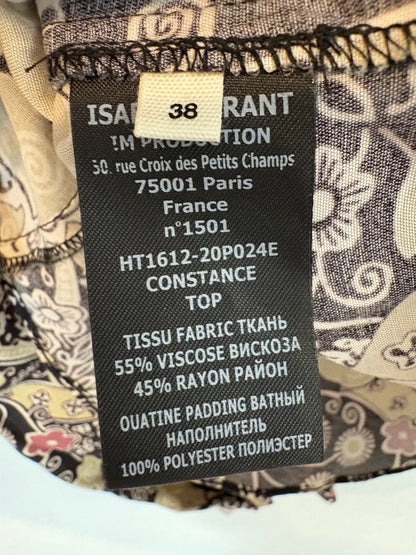 ISABEL MARANT ÉTOILE. Blusa estampada volante