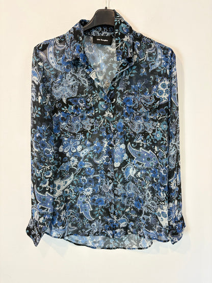 THE KOOPLES. Blusa fluida estampada azules