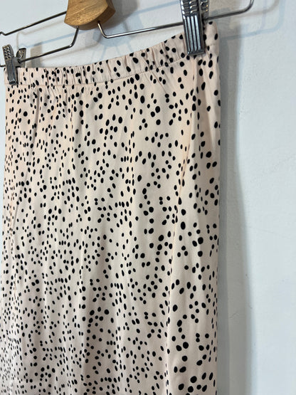 OTRAS. Falda midi satinada estampada. T XS/S