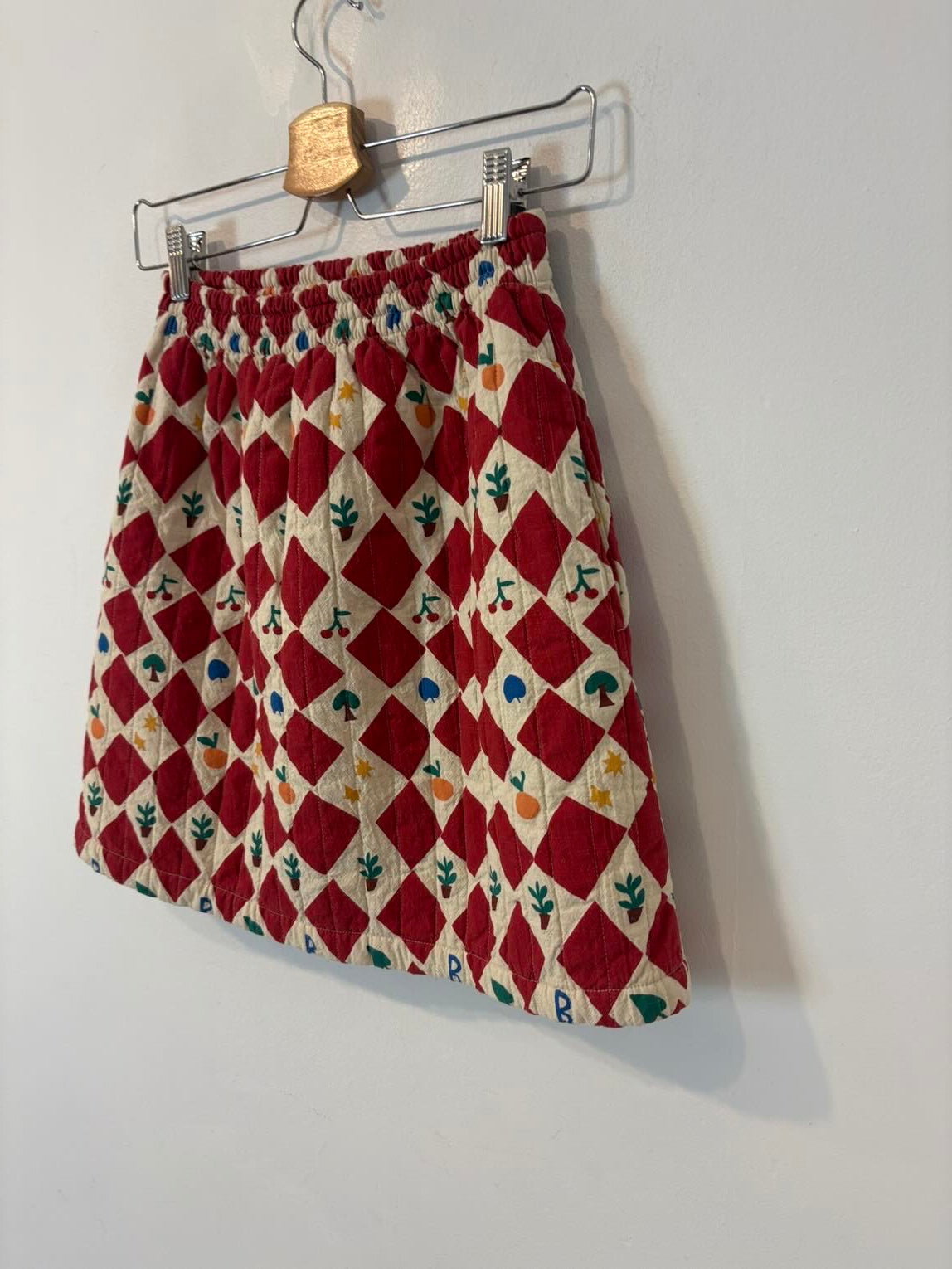 BOBO CHOSES. Falda corta estampada textura