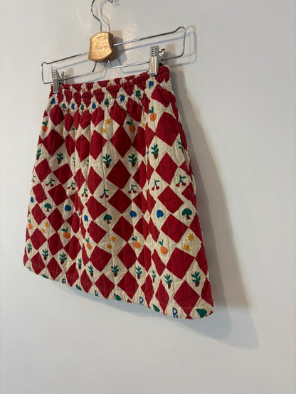 BOBO CHOSES. Falda corta estampada textura