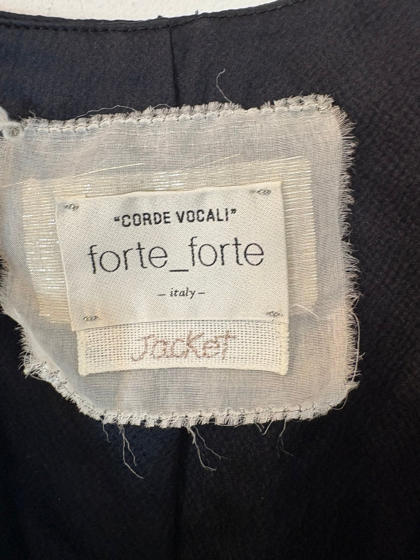 FORTE FORTE. Blue and black silk vest. Size 0 (XS/S)