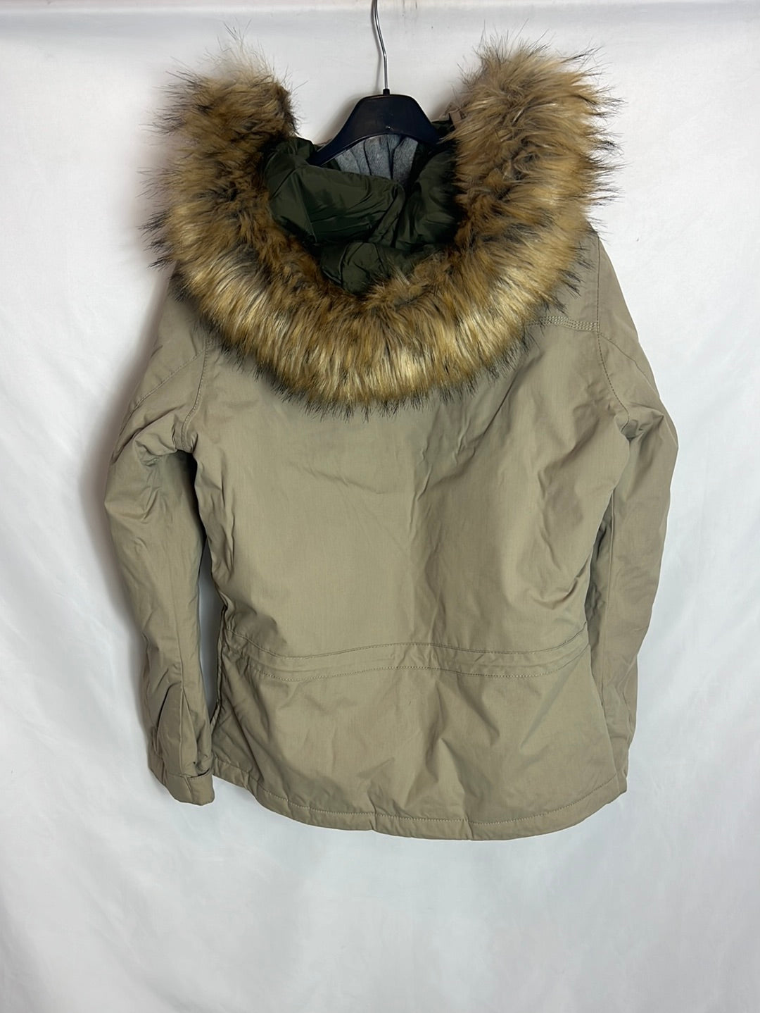 NAPAPIJRI. Abrigo beige bolsillo delantero. T L