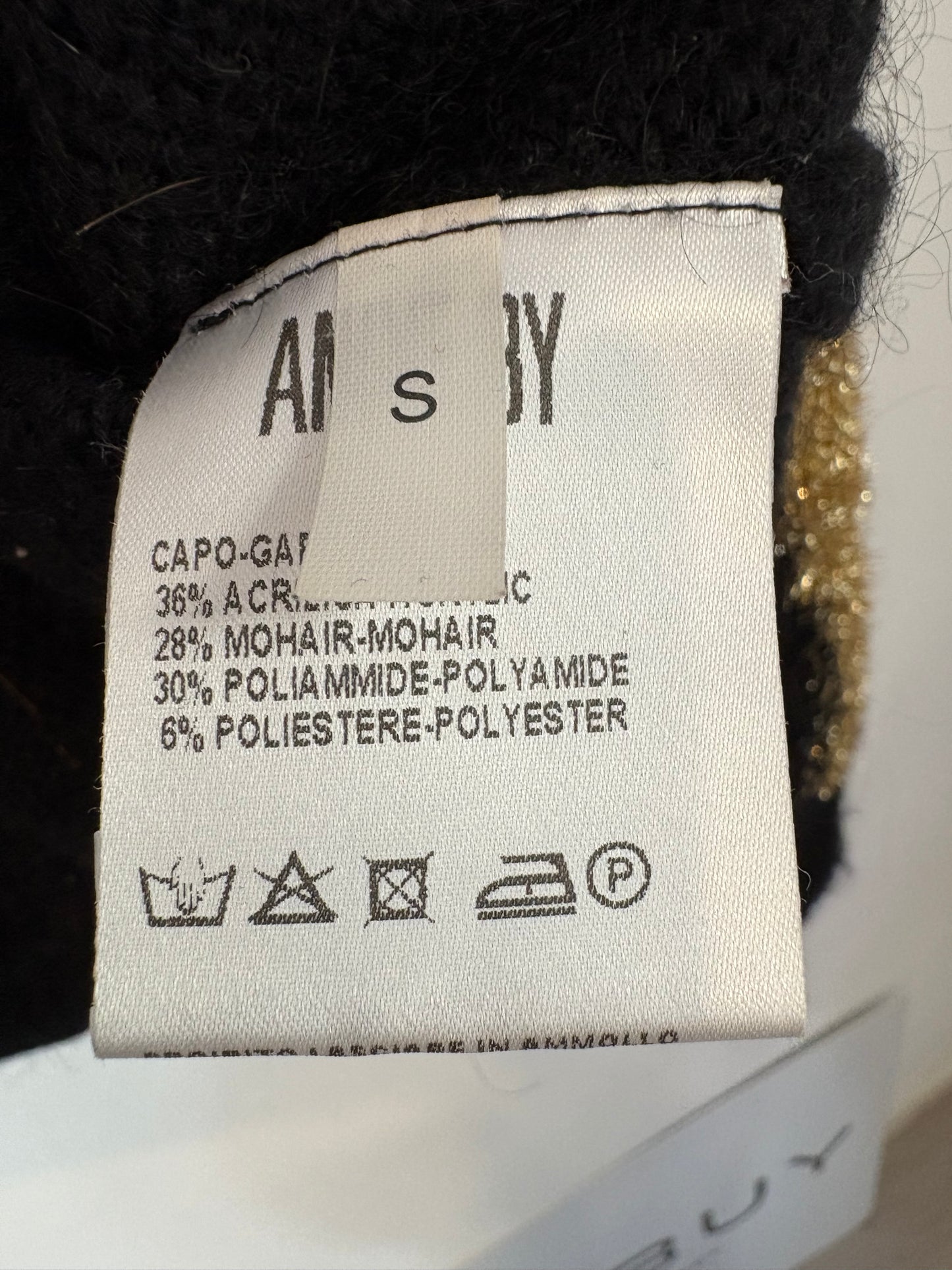 ANIYE BY. Gold thread sweater. TS