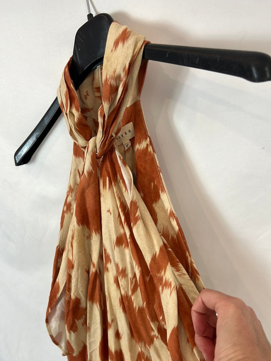 MASKU. Top escote halter tie dye T.m