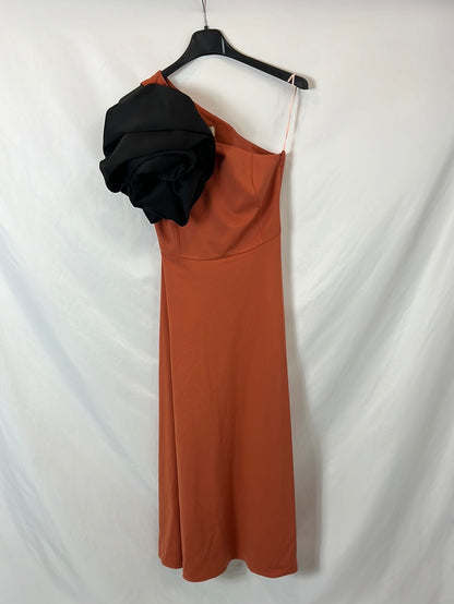 COOSY. Asymmetrical flower midi dress. T.S.