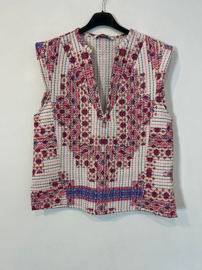 ZARA. Conjunto estampado textura. T M