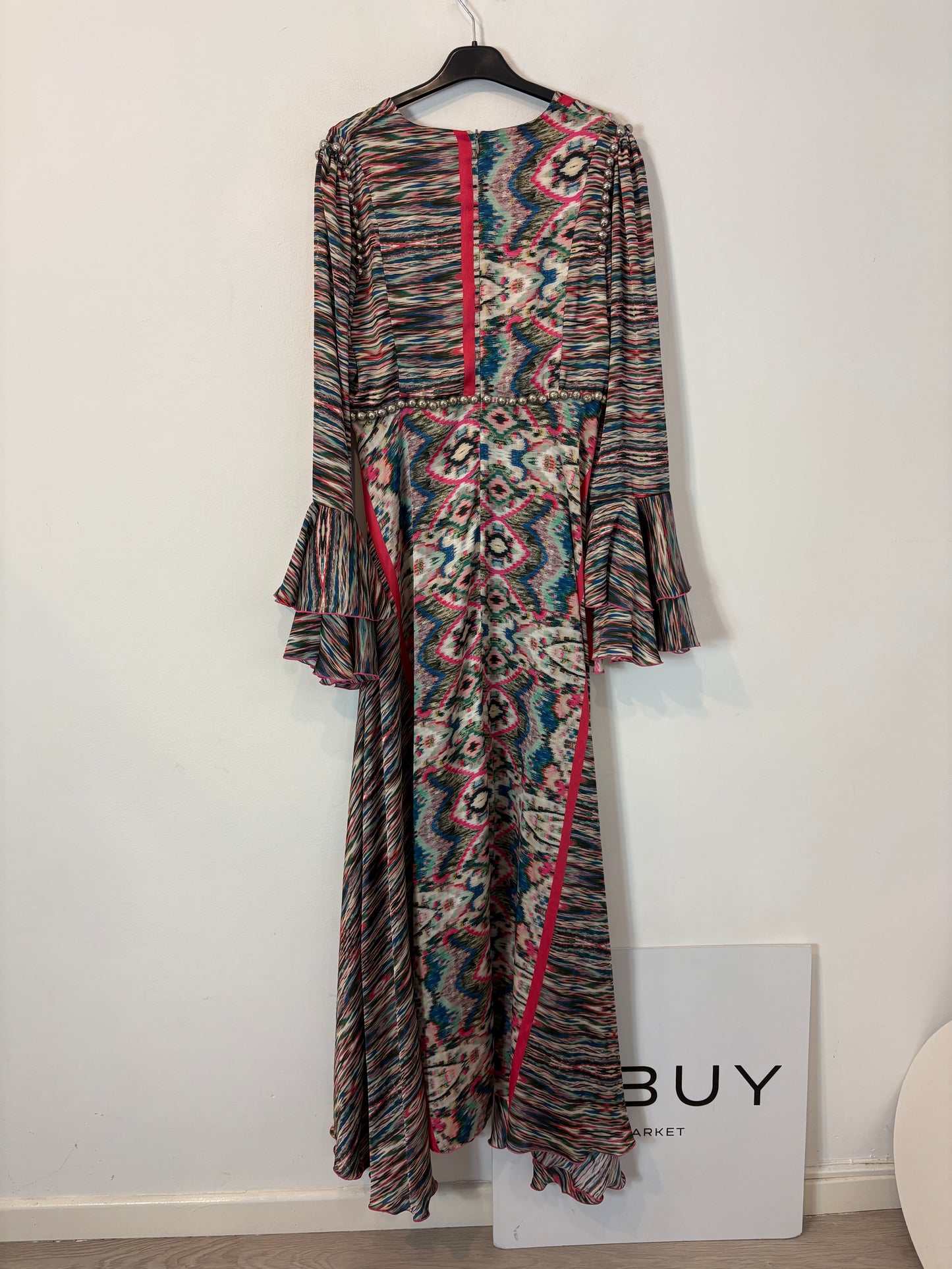 TETÉ BY ODETTE. Vestido largo colores detalle tachuelas