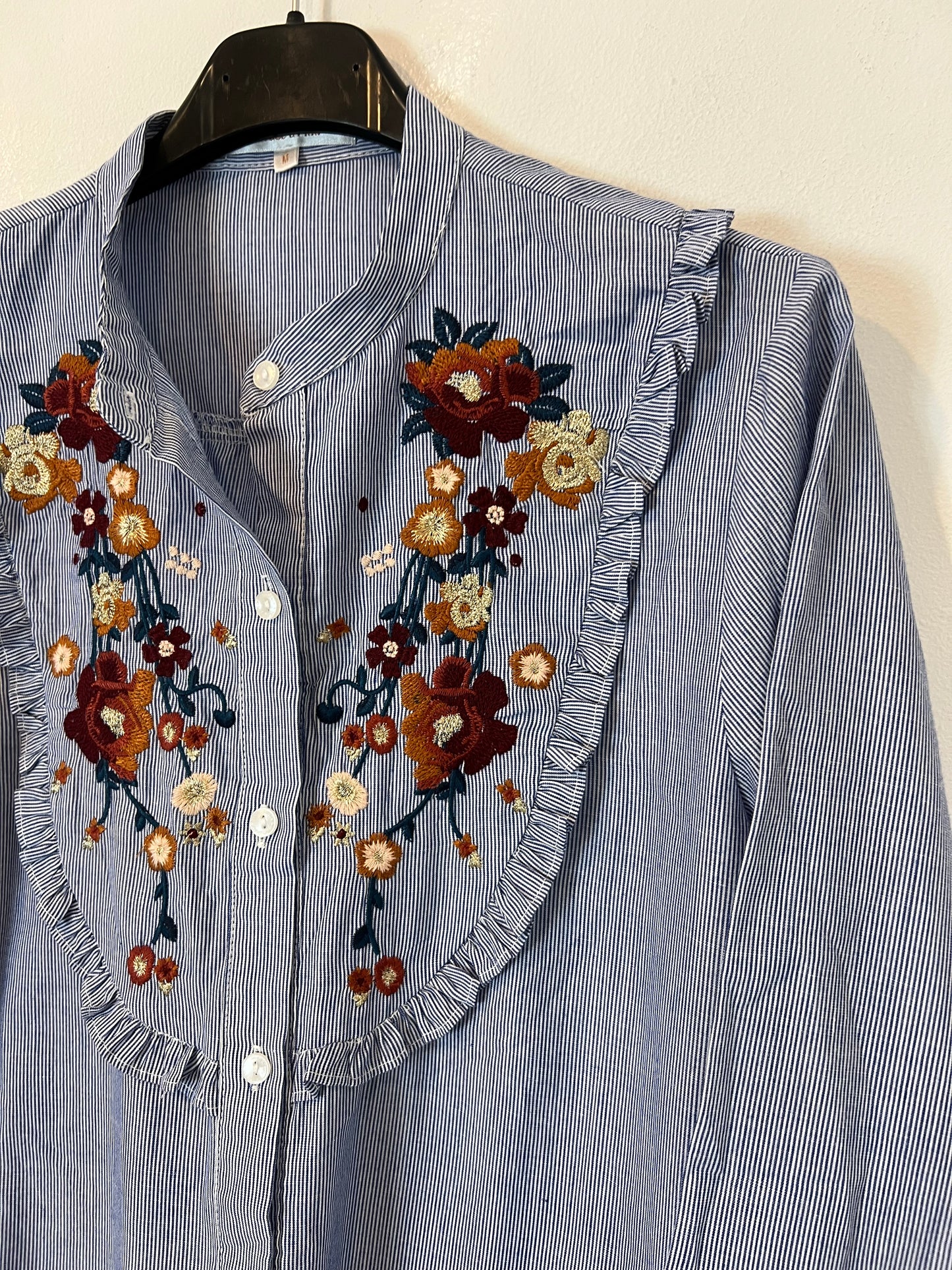 GRACE&MILA. Blusa rayas bordada T.m