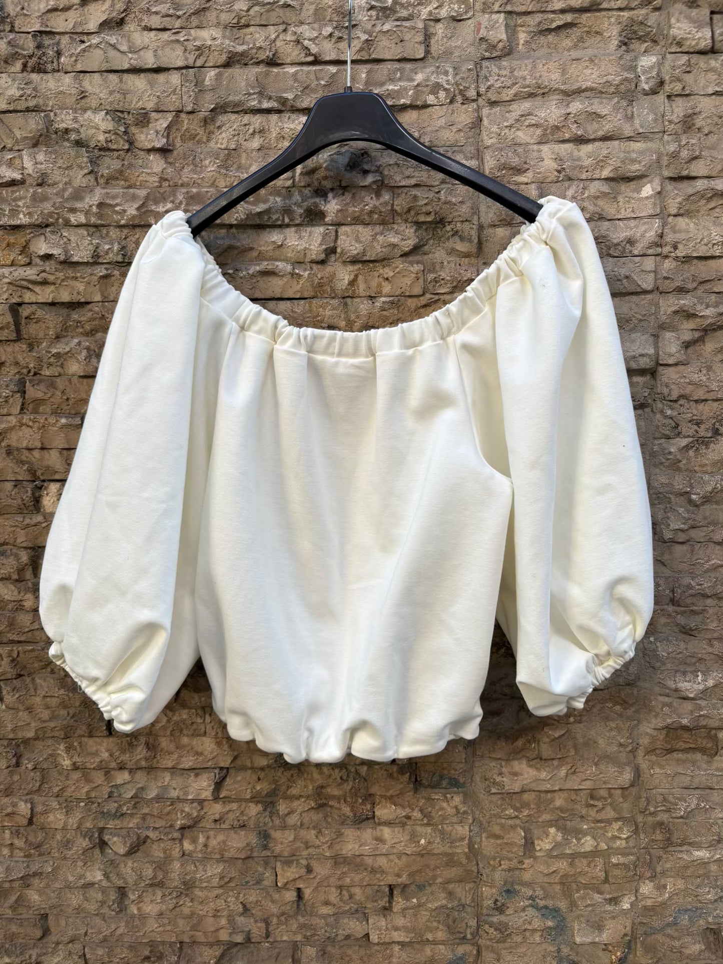 PADOVA. Top blanco volumen