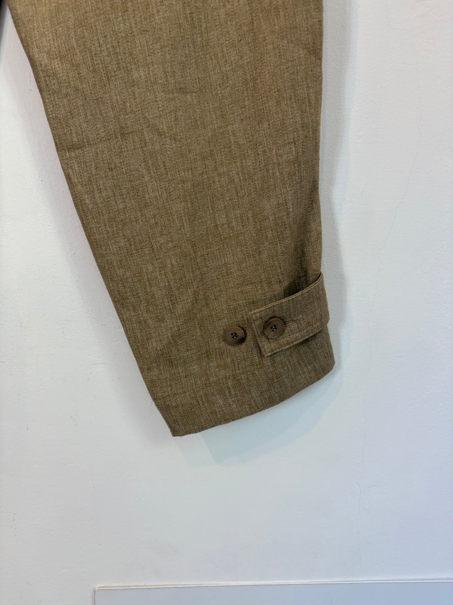 ZARA. Conjunto de lino marrón