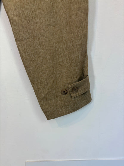 ZARA. Conjunto de lino marrón
