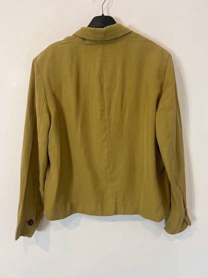 AMERINCA VINTAGE. Blazer verde fluida T.s