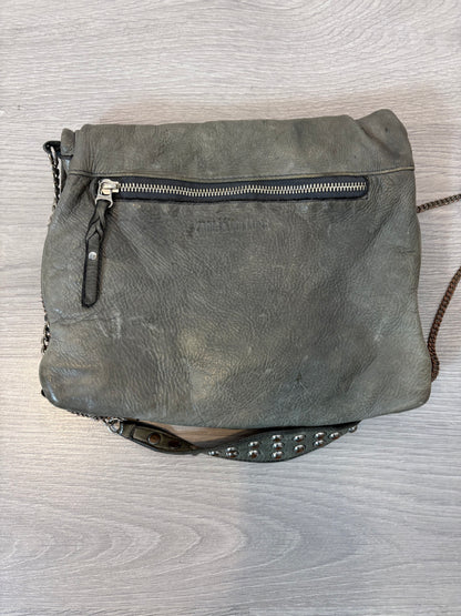 ZADIG&VOLTAIRE. Bolso gris piel doble asa