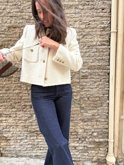 BA&SH. Chaqueta tweed botones relieve