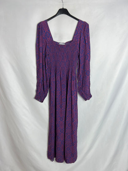 MAGNOLYA. Honeycomb print midi dress. Size 00(XS)