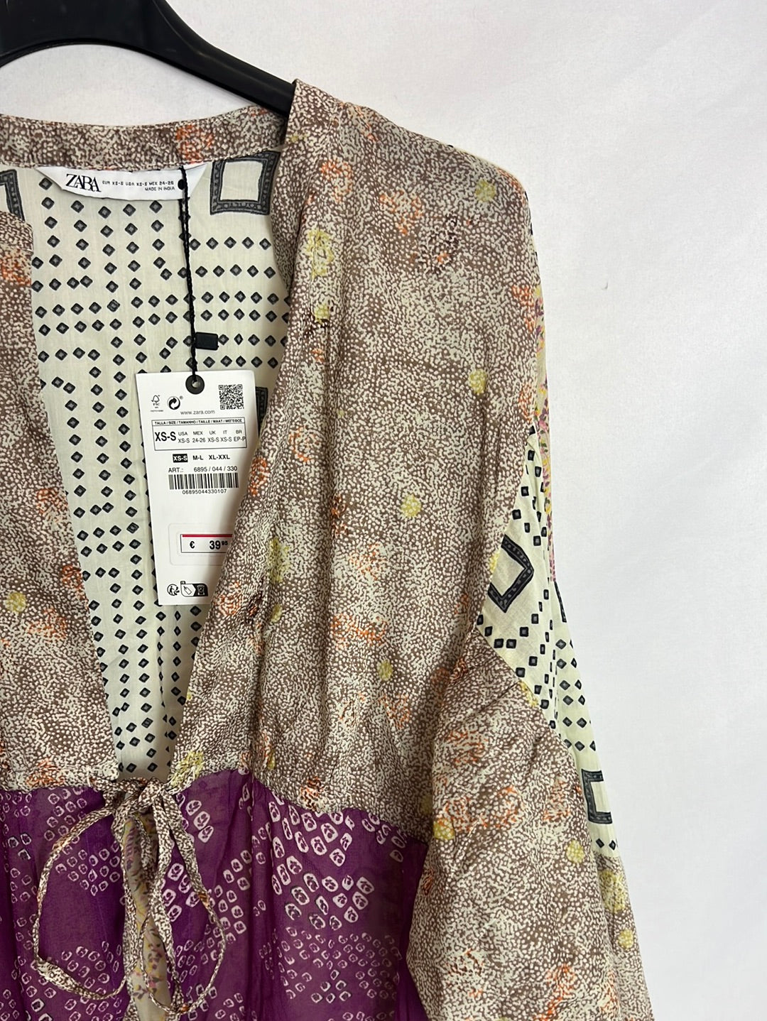 ZARA. Sobrecamisa texturas estampada. T XS-S