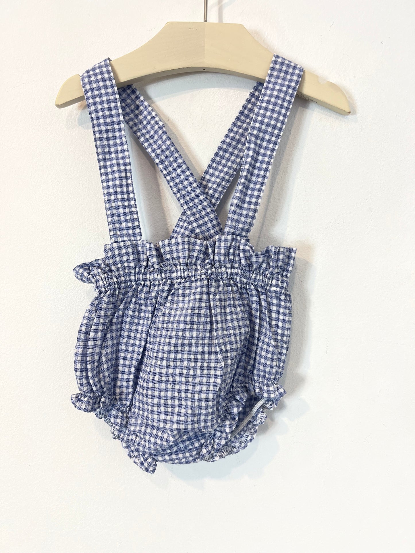 KIDDO THE LABEL. Ranita azul cuadros vichy T.6 meses