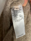 DOROTHE SCHUMACHER. Poncho/capa lana beige con capucha. T 2 (M)