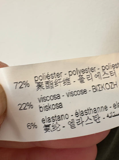 ZARA. Falda midi verde