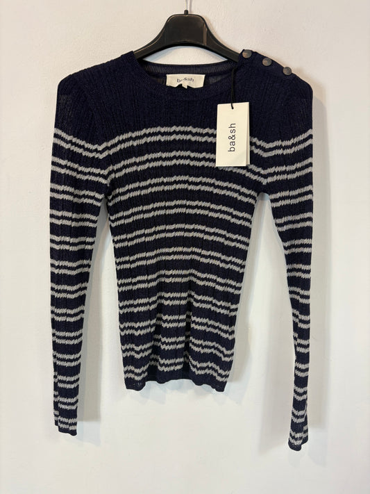 AMEÉ. Sleeveless fringed sweater S.(s)