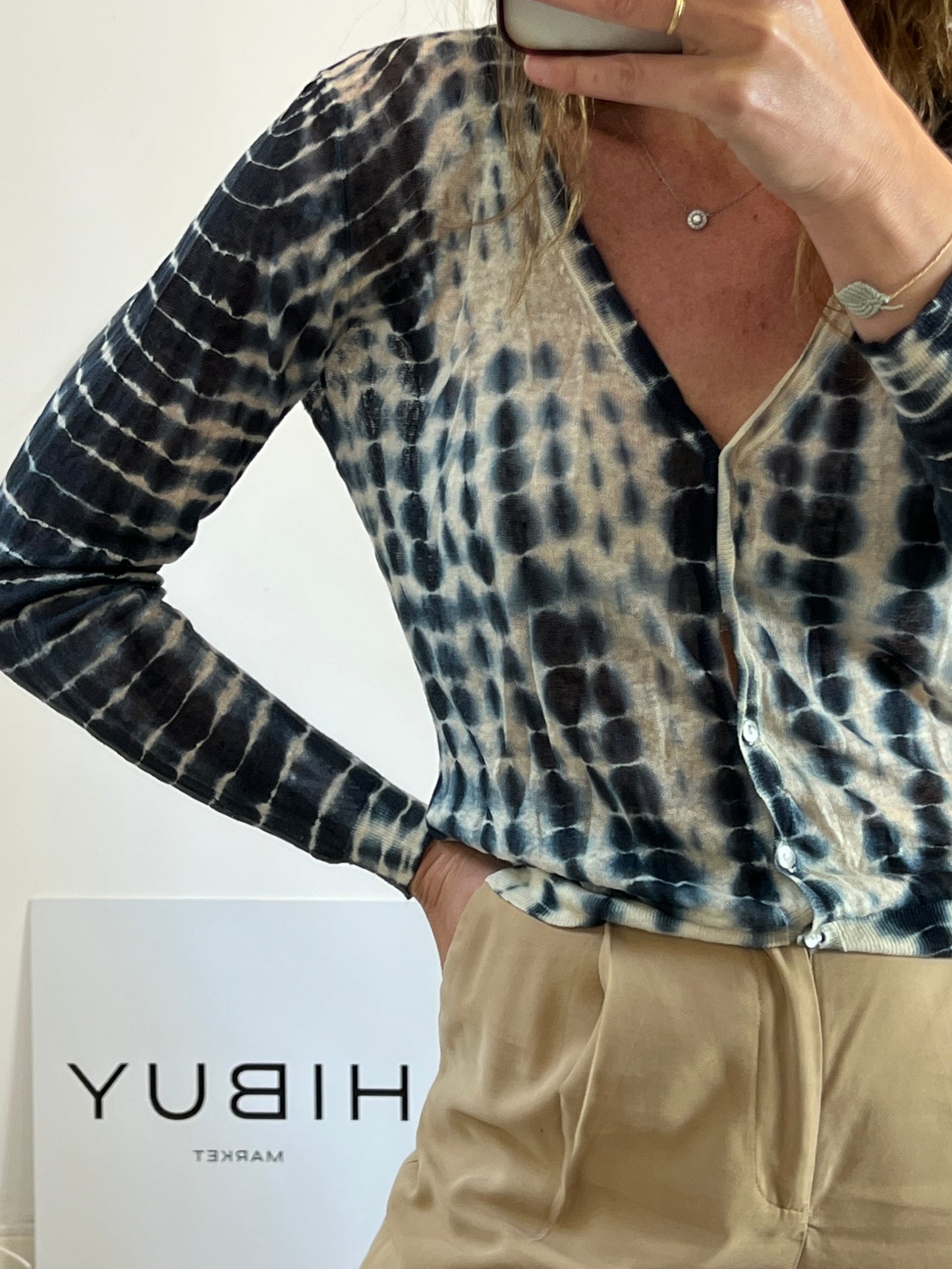 NICE THINGS.Chaqueta punto tie dye. T L (s/m)