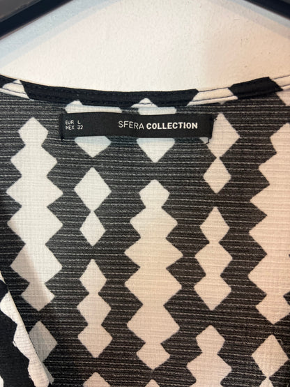 SFERA. Zigzag print midi dress. TL