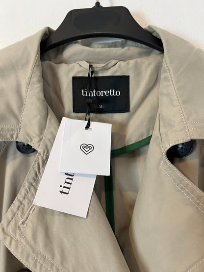 TINTORETTO. Gabardina larga beige