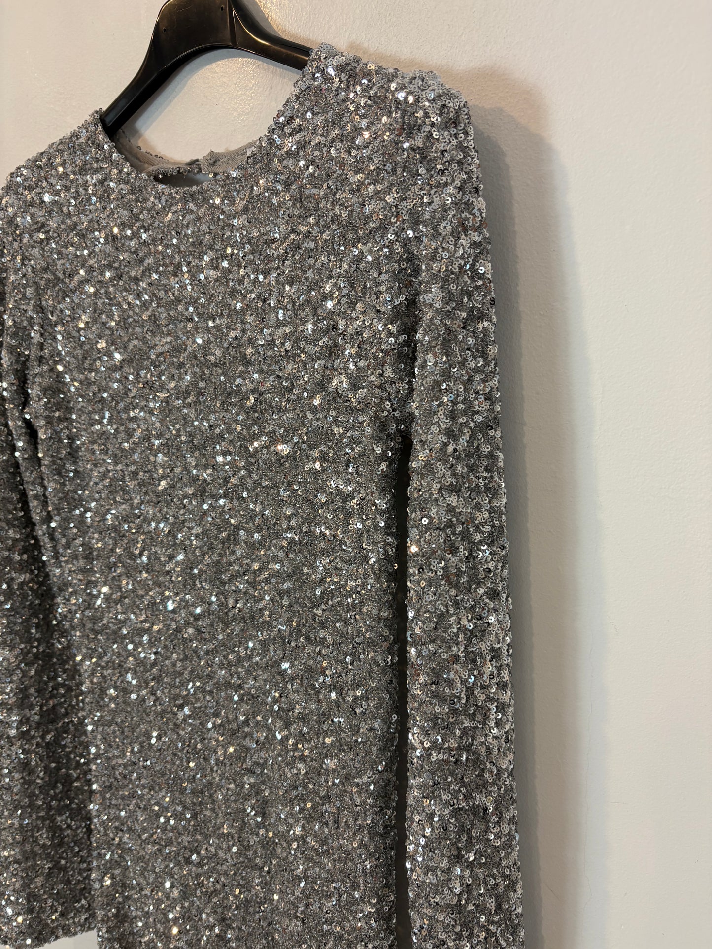 ZARA. Vestido corto lentejuelas mini