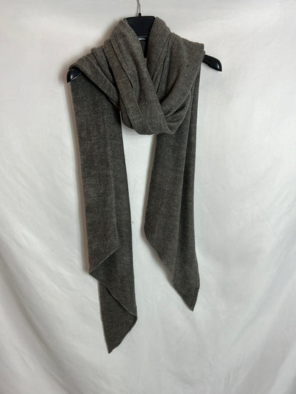 OTRAS. Bufanda gris jaspeada