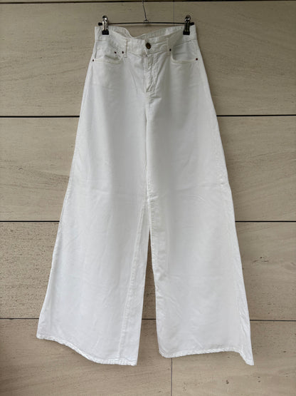 PS DONTFORGETME. Denim ligero pata ancha blanco