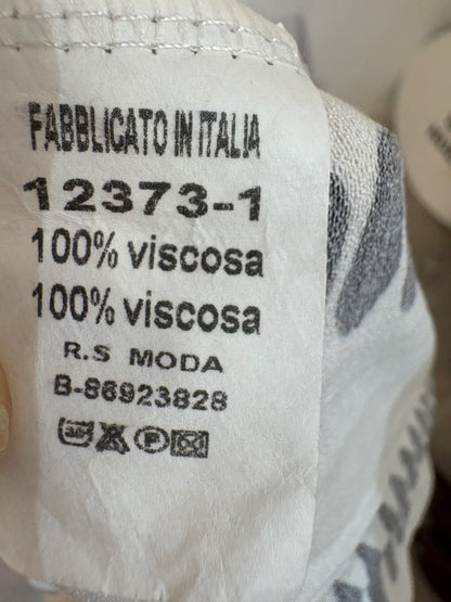 OTRAS. Vestido midi lino flecos