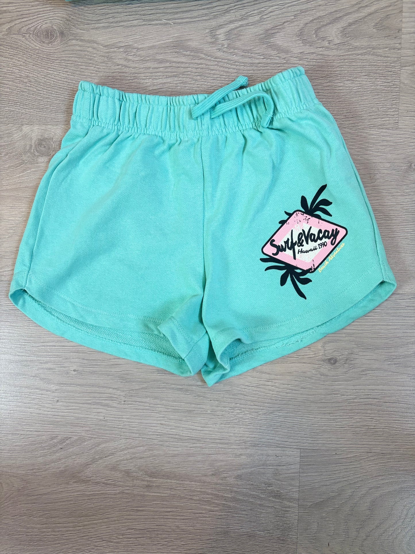 ZARA. Conjunto felpa  verde agua dibujos. T 13-14 años (xs)