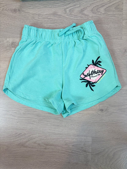 ZARA. Conjunto felpa  verde agua dibujos. T 13-14 años (xs)