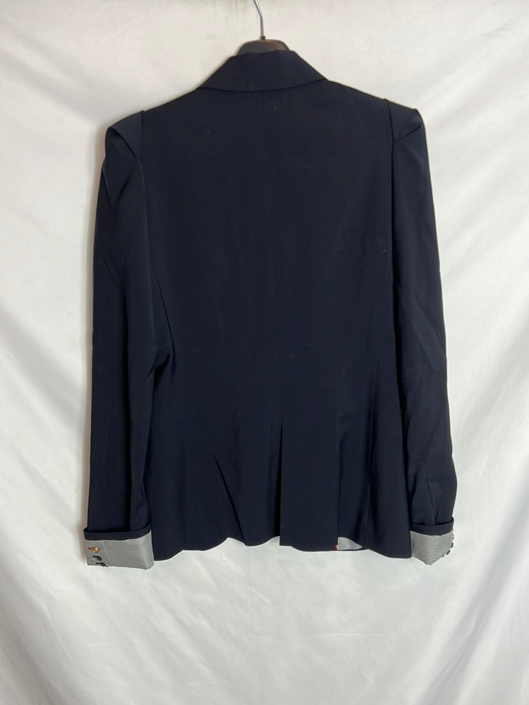 ZARA. Blazer azul botón dorado T.s