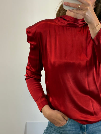 REDONDO BRAND. Blusa satinada lazada. T XS