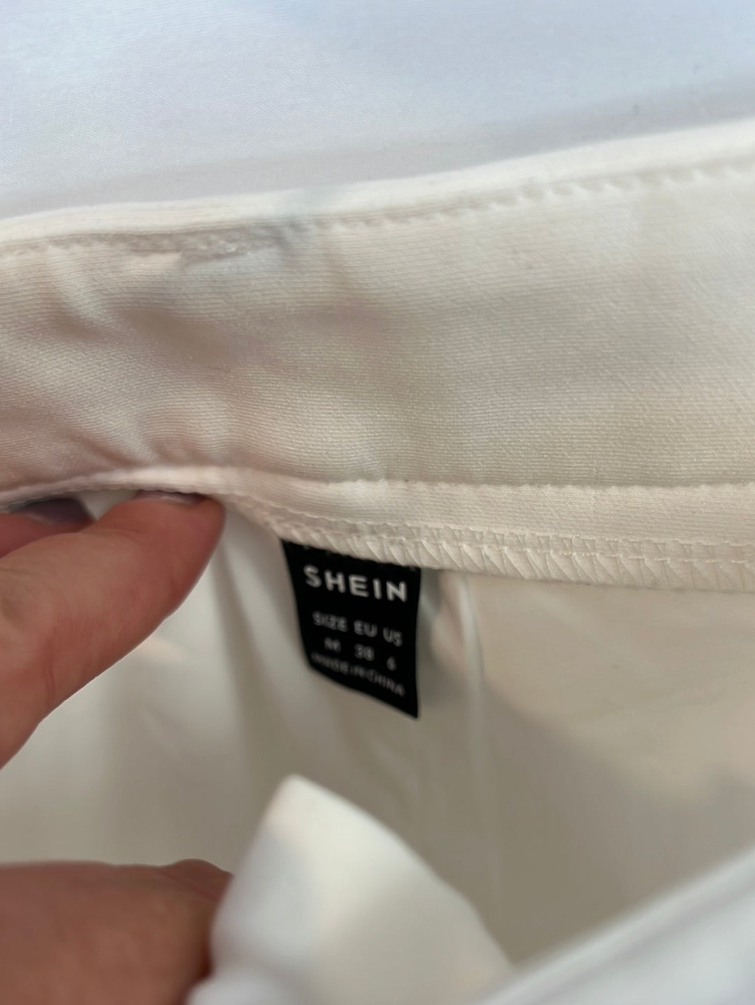 SHEIN. White Side Striped Pants Tm